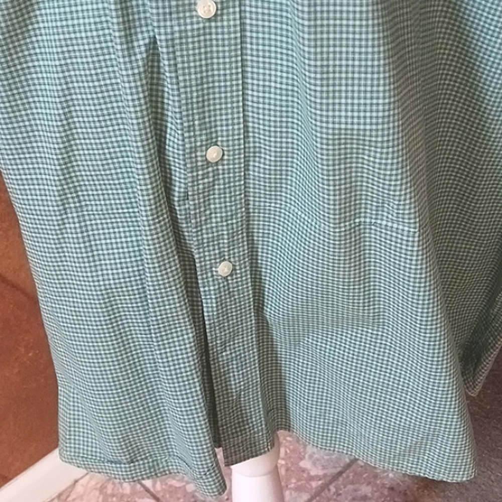 TOMMY Hilfiger Men's Short Sleeve Green/Blue Shirt Size 3XLT - Picture 3 of 13